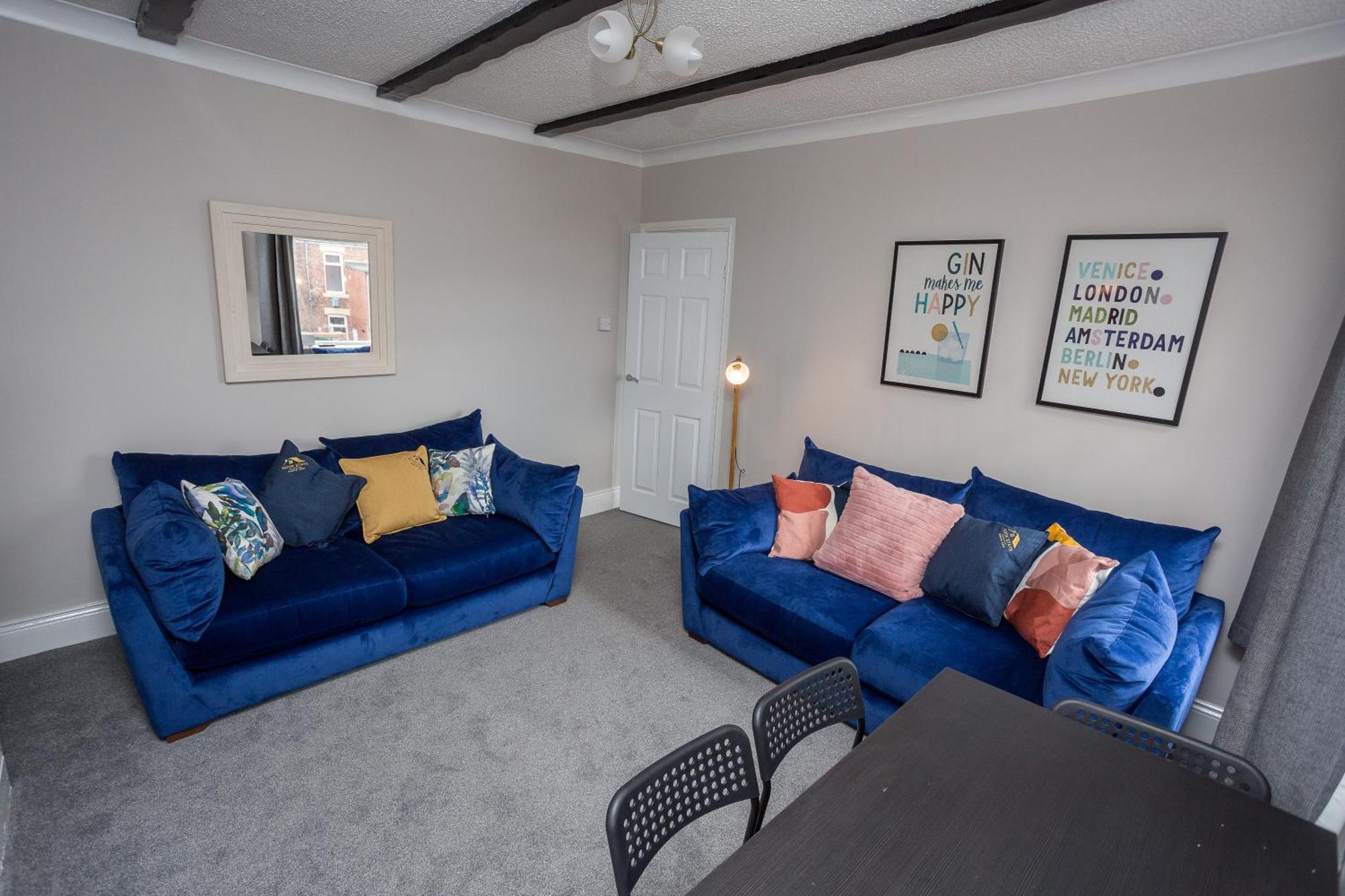 게이츠헤드 The Avenue-3 Bed Sleeps 6 Great For Contractors 빌라 외부 사진