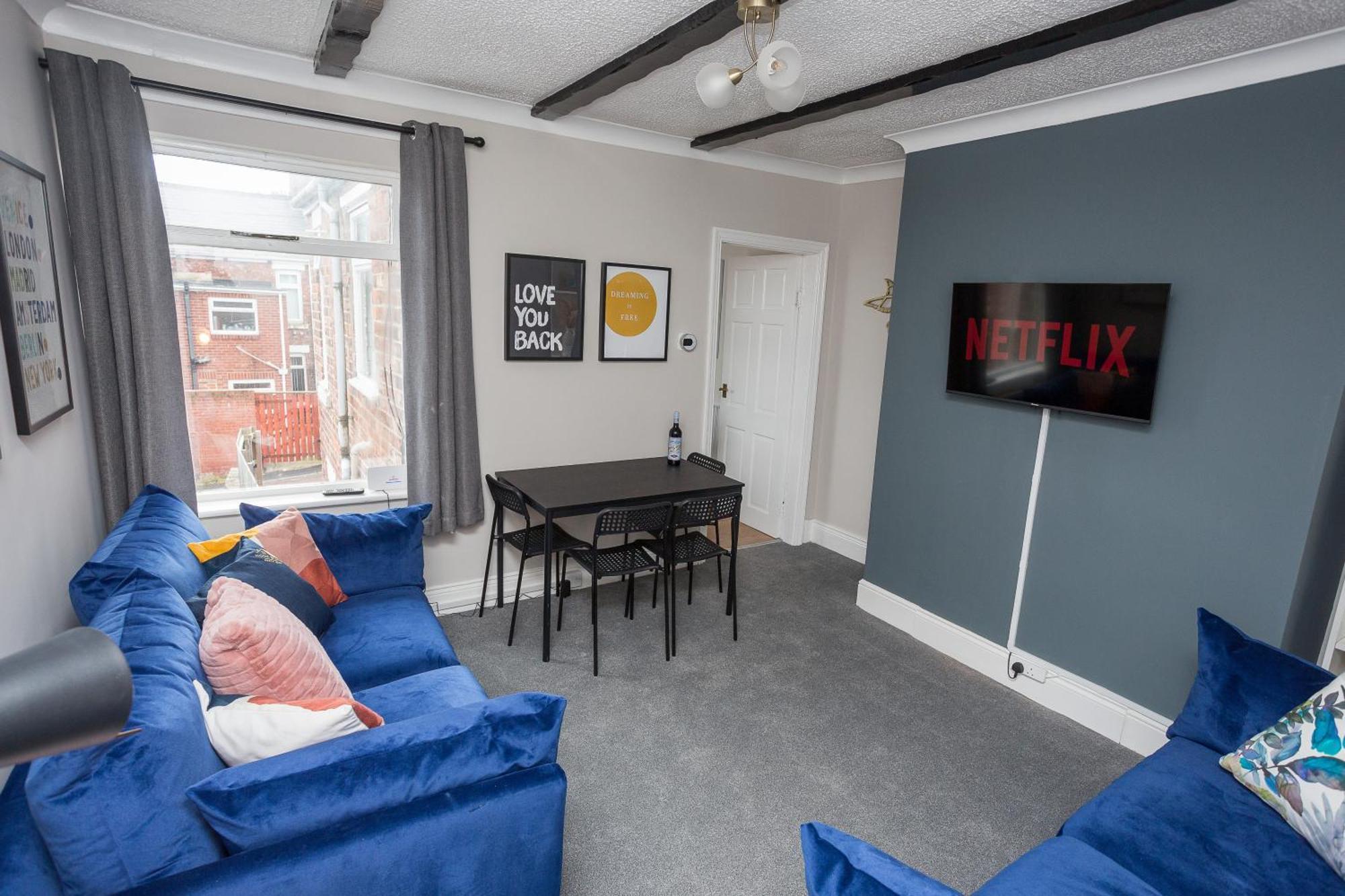 게이츠헤드 The Avenue-3 Bed Sleeps 6 Great For Contractors 빌라 외부 사진